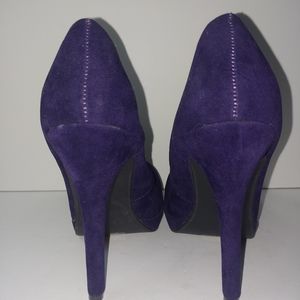 Suede purple Paprika pumps